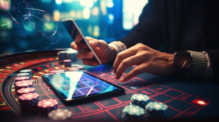 Filipino player placing a sports bet on 7018 using a mobile phone
